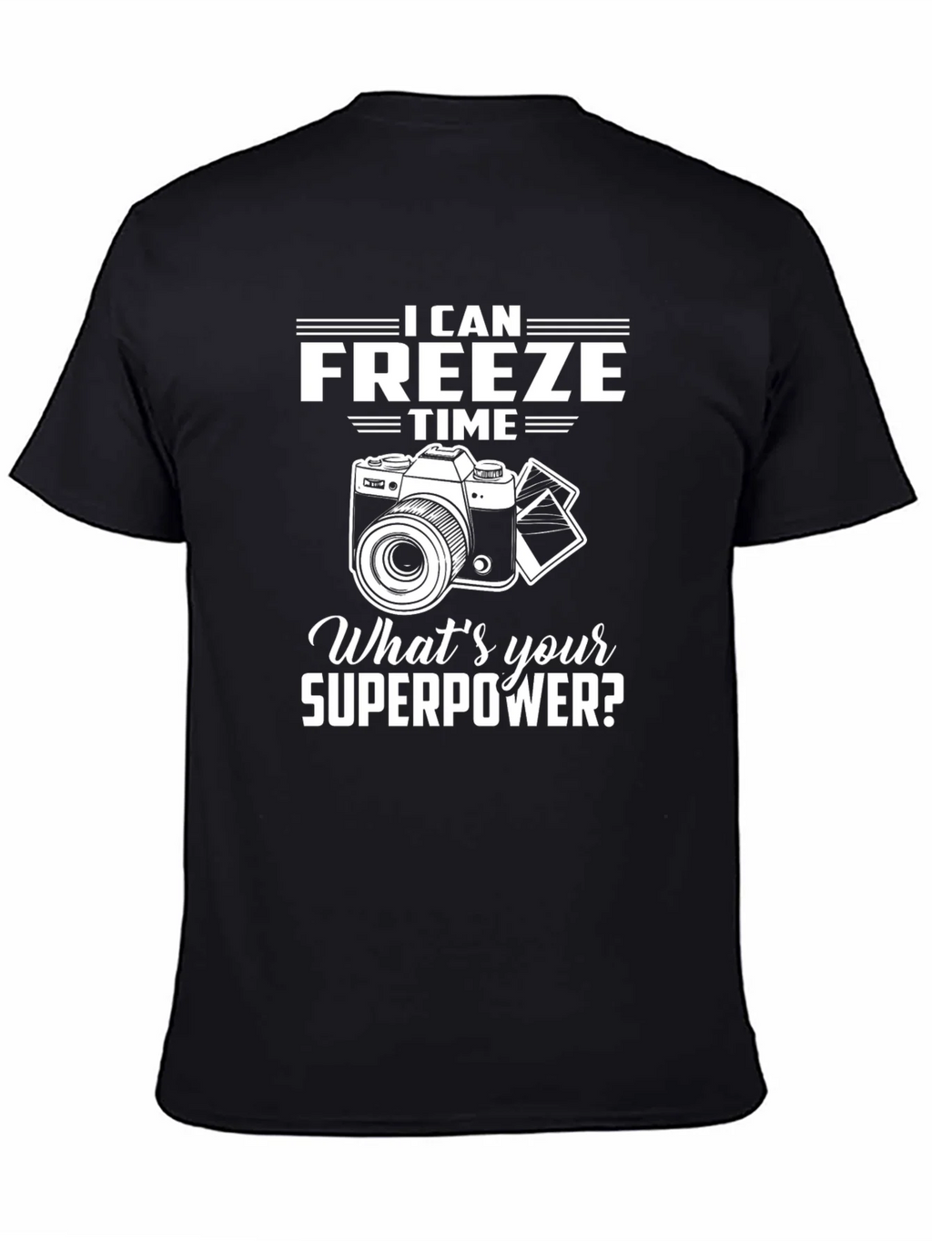 Freeze Time Camera Graphic Tee - Photographer Superpower product image 7