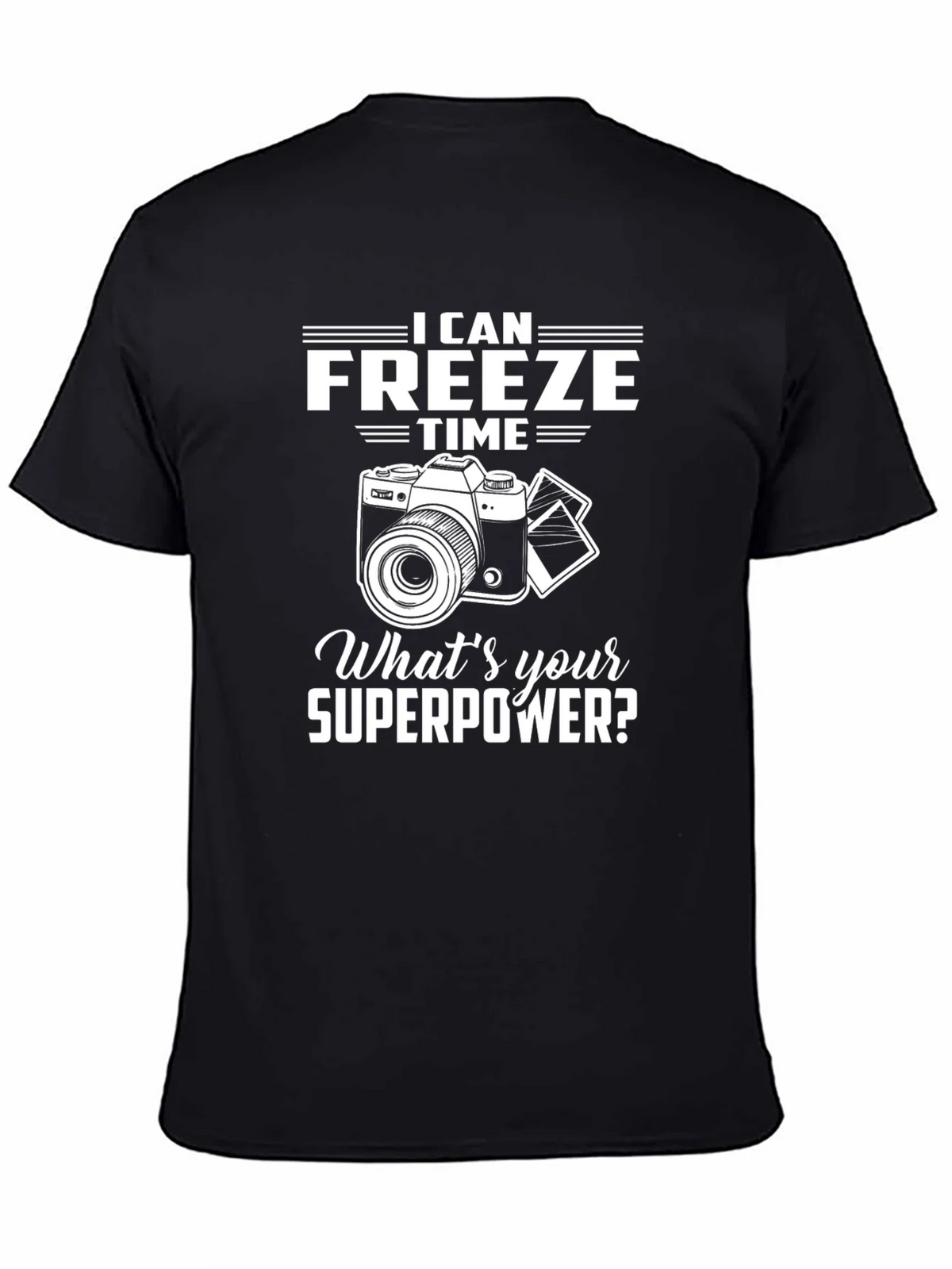 Freeze Time Camera Graphic Tee - Photographer Superpower product image 7