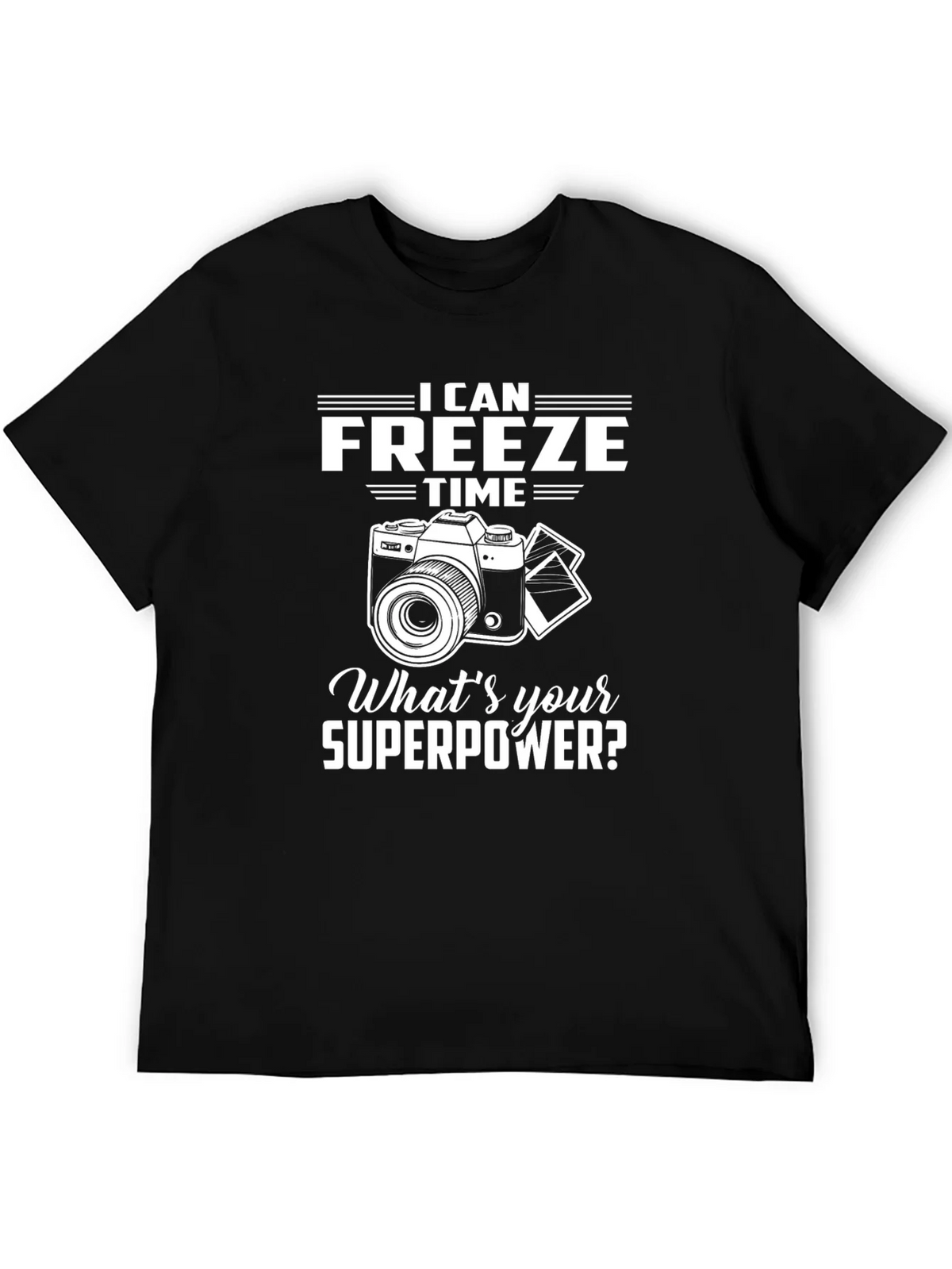 Freeze Time Camera Graphic Tee - Photographer Superpower product image 8