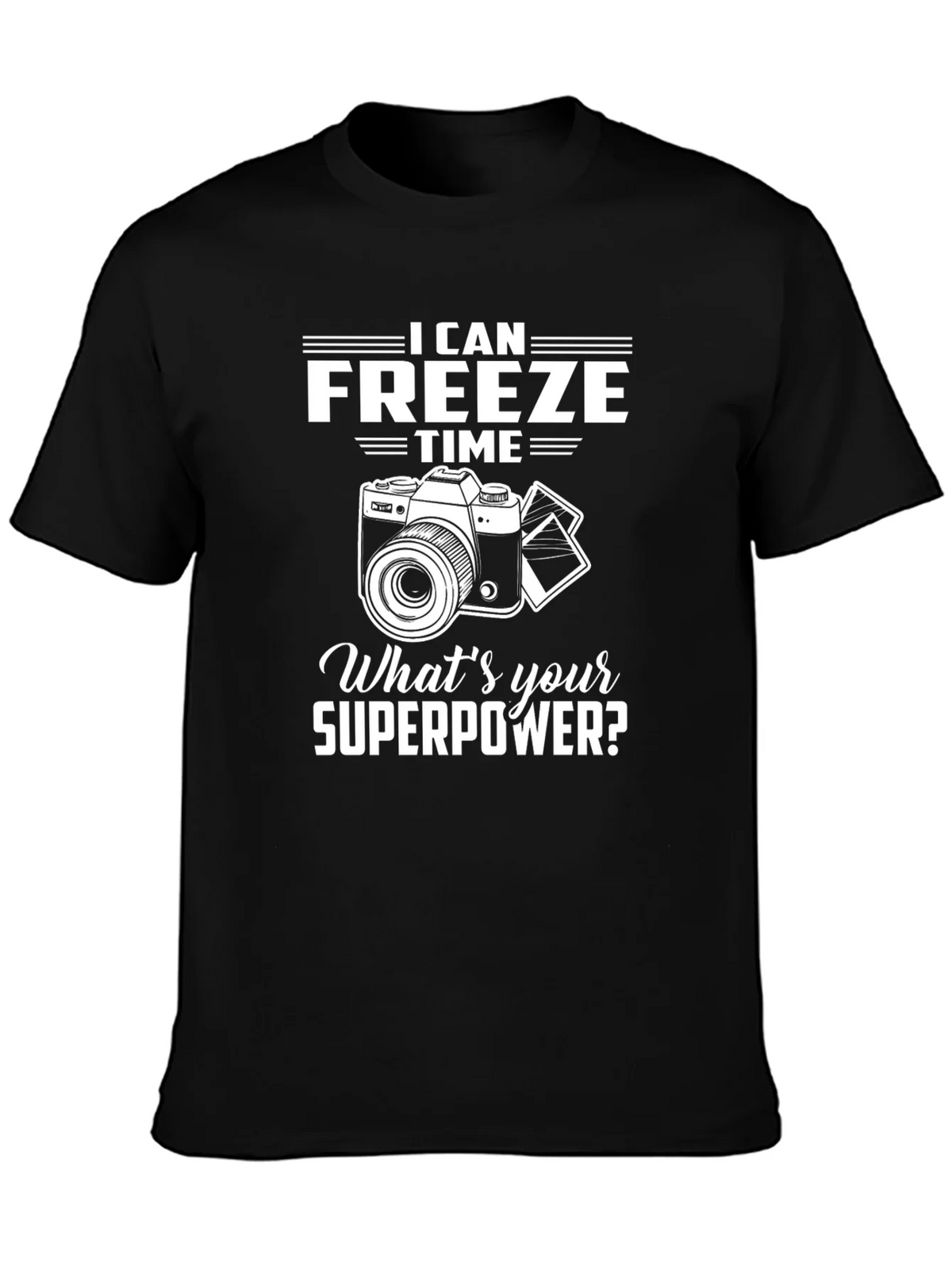 Freeze Time Camera Graphic Tee - Photographer Superpower product image 6