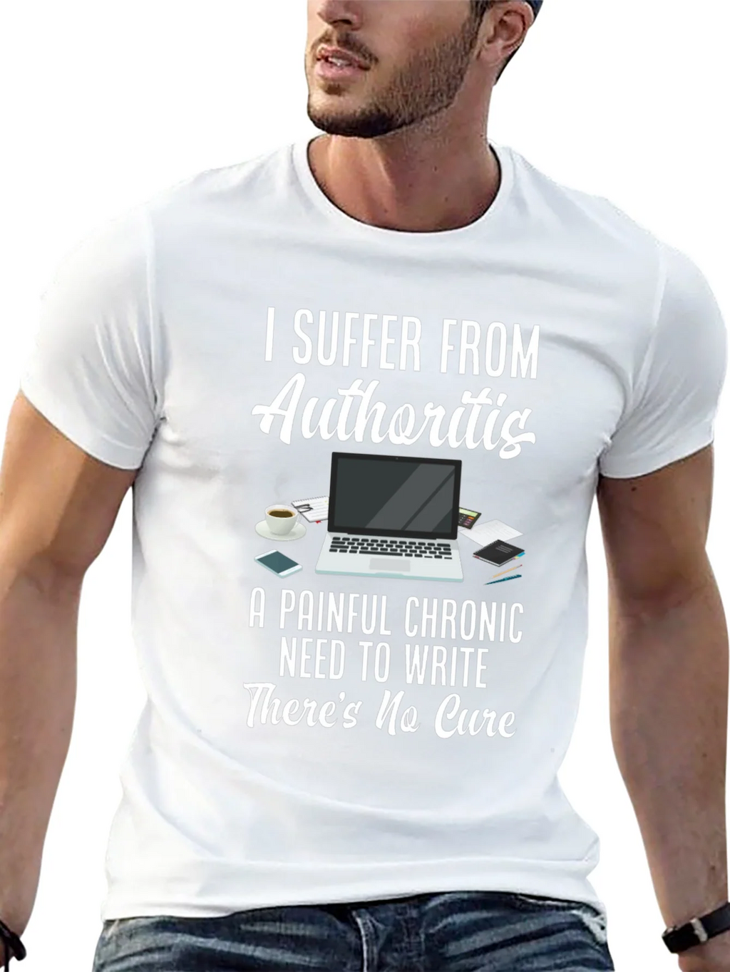 Authoritis T-Shirt: Painful Chronic Need to Write Tee product image 4