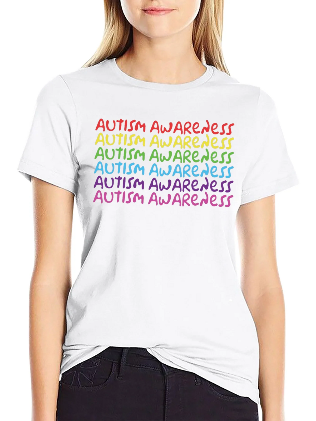 Autism Awareness Rainbow Tee - Support & Acceptance product image 11