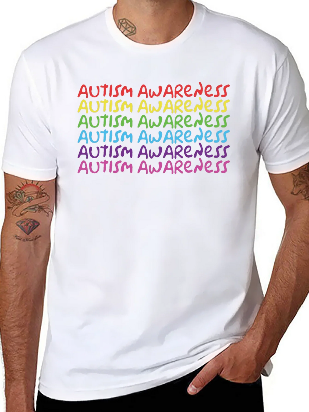 Autism Awareness Rainbow Tee - Support & Acceptance product image 10
