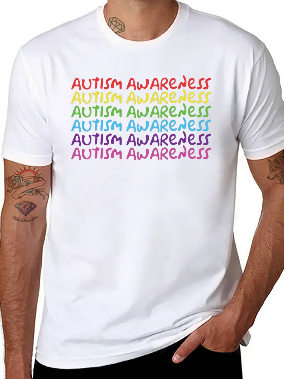 Autism Awareness Rainbow Tee - Support & Acceptance product image 10