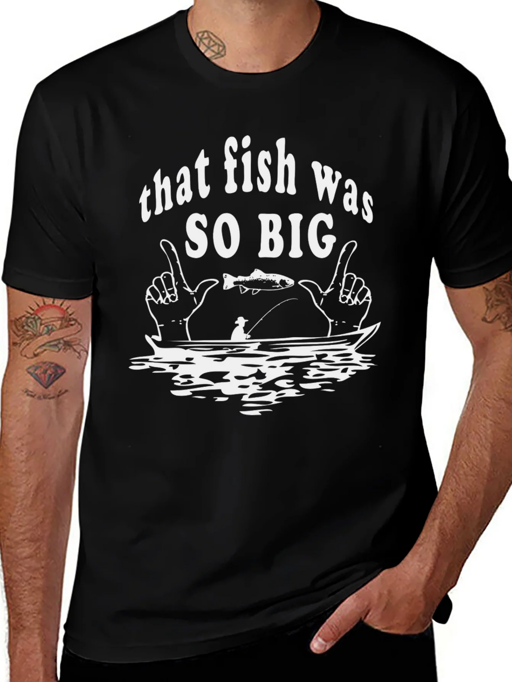 That Fish Was So Big Graphic T-Shirt product image 1