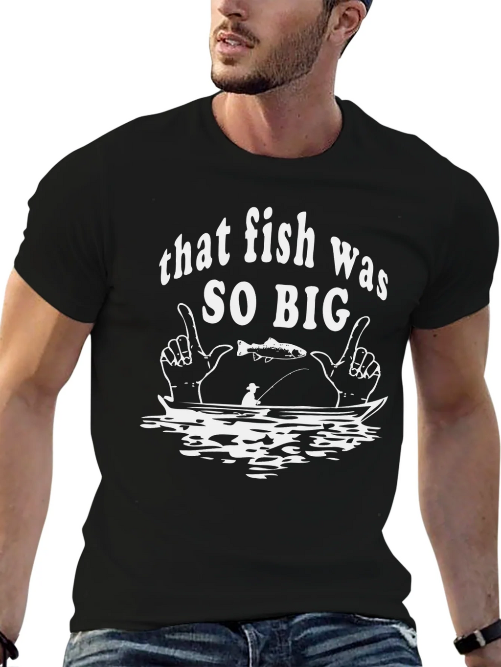 That Fish Was So Big Graphic T-Shirt product image 9