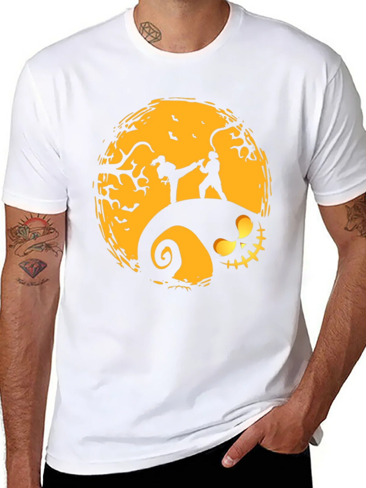 Halloween Karate Silhouette Graphic Tee product image 10