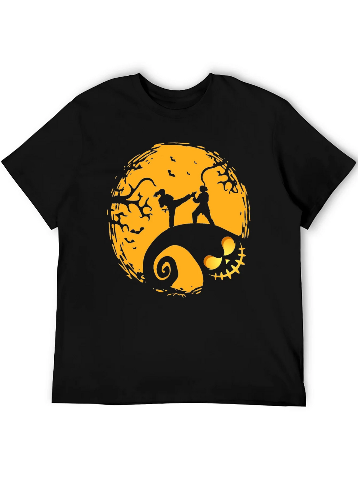 Halloween Karate Silhouette Graphic Tee product image 8