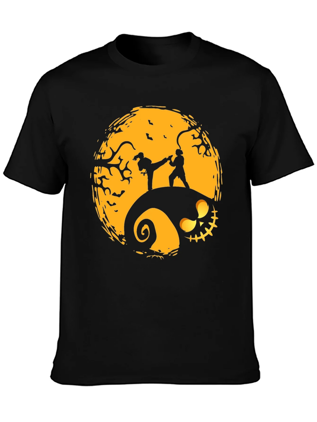 Halloween Karate Silhouette Graphic Tee product image 6