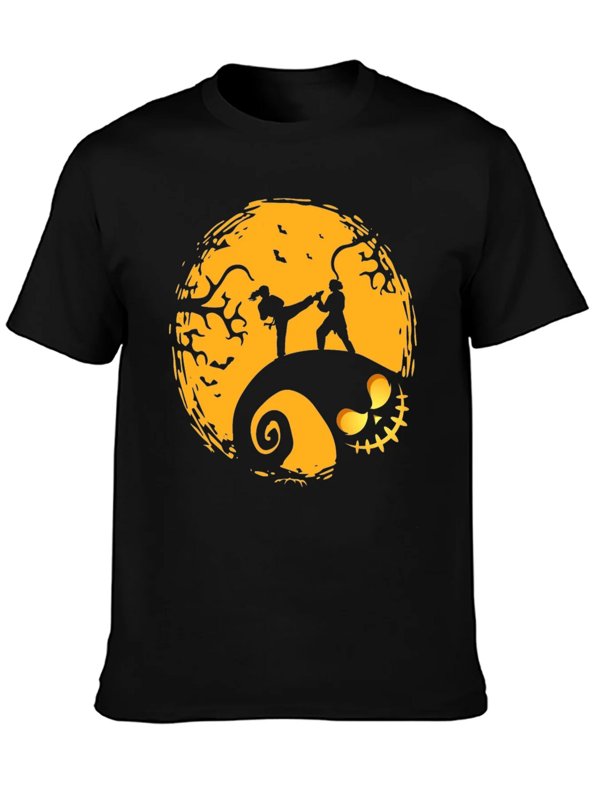 Halloween Karate Silhouette Graphic Tee product image 6