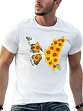 Sunflower Butterfly Graphic T-Shirt product image 1