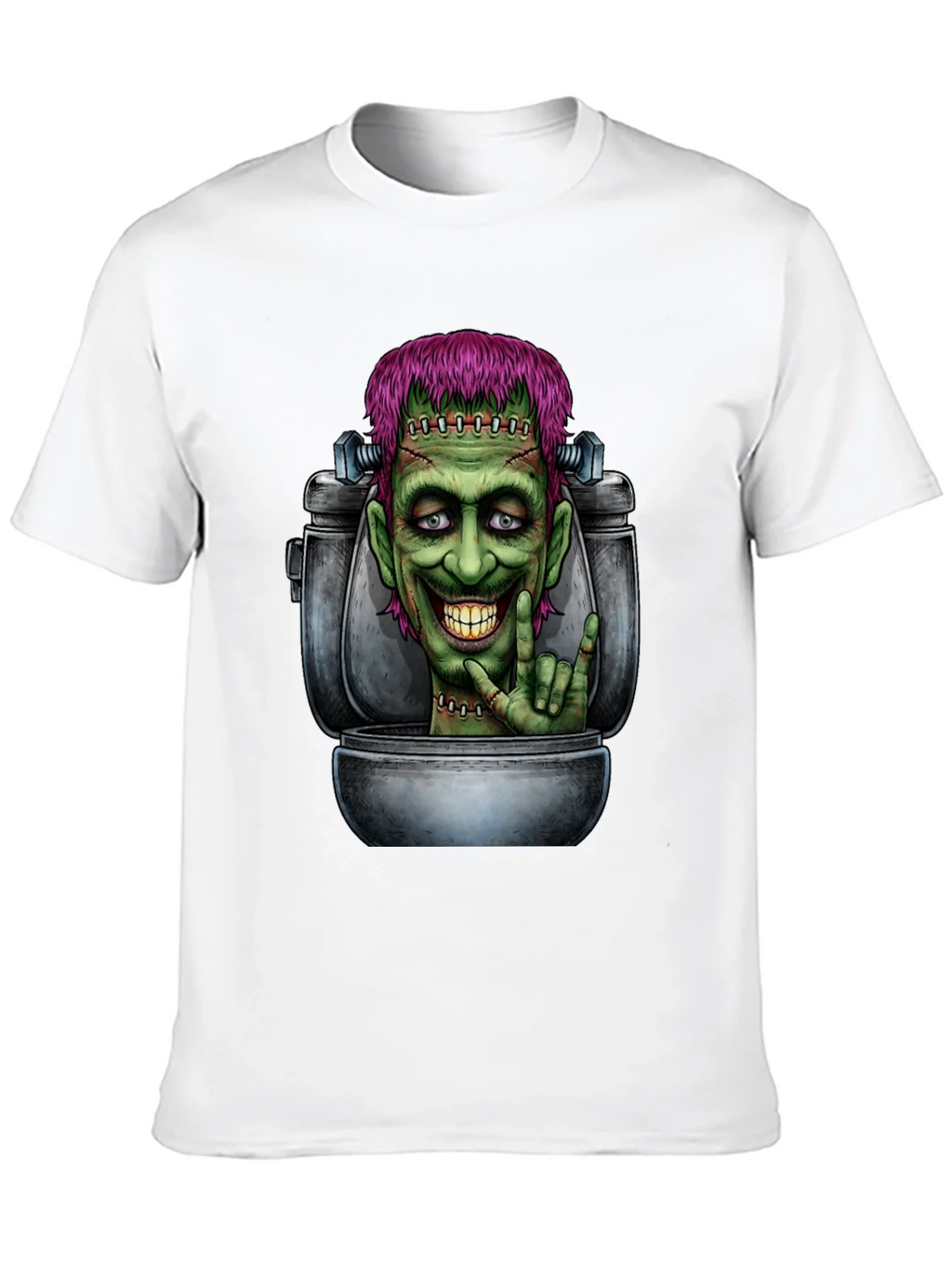 Frankensteins Monster Toilet Humor Graphic Tee product image 12