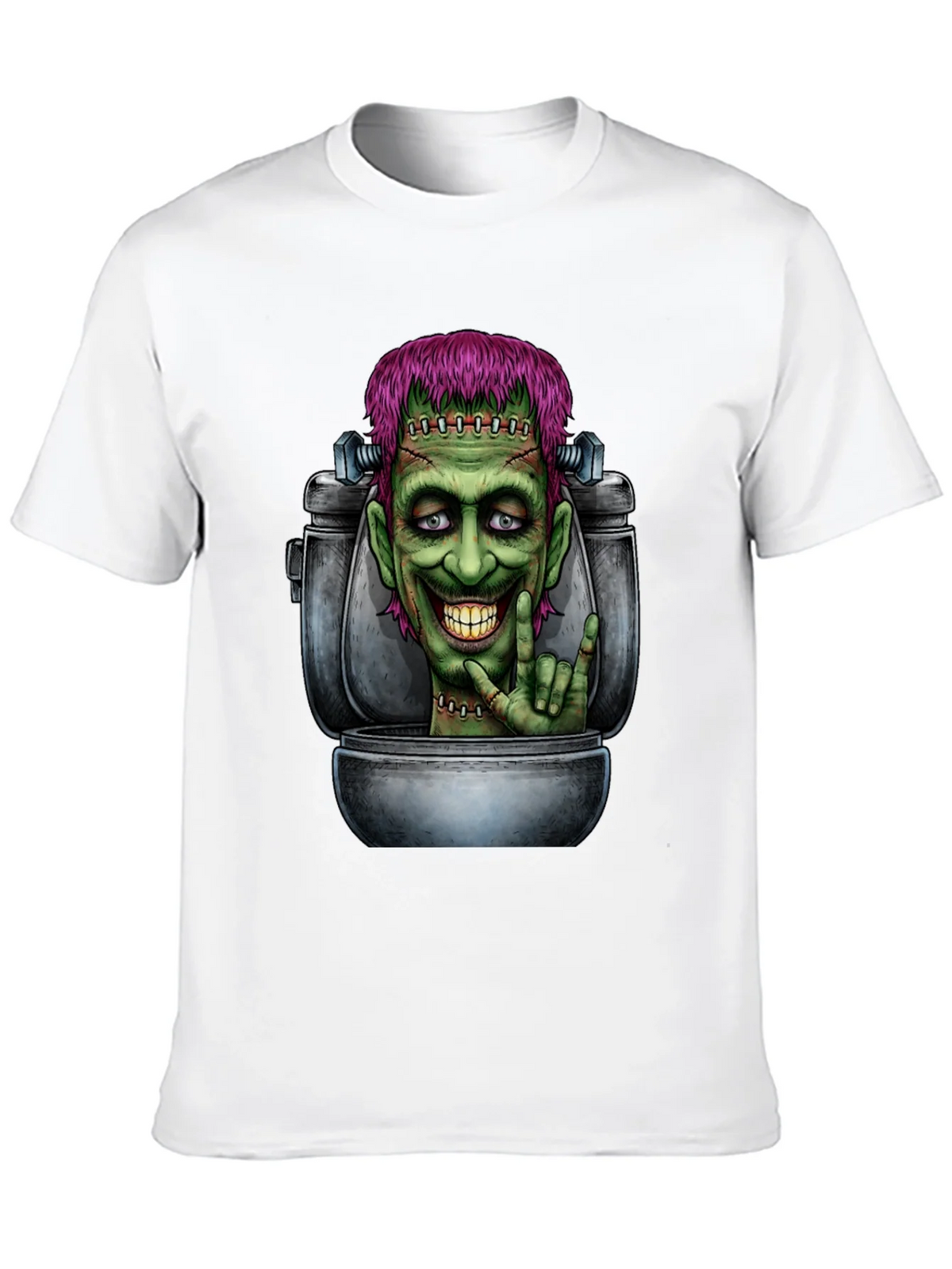 Frankensteins Monster Toilet Humor Graphic Tee product image 12