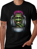 Frankensteins Monster Toilet Humor Graphic Tee product image 1