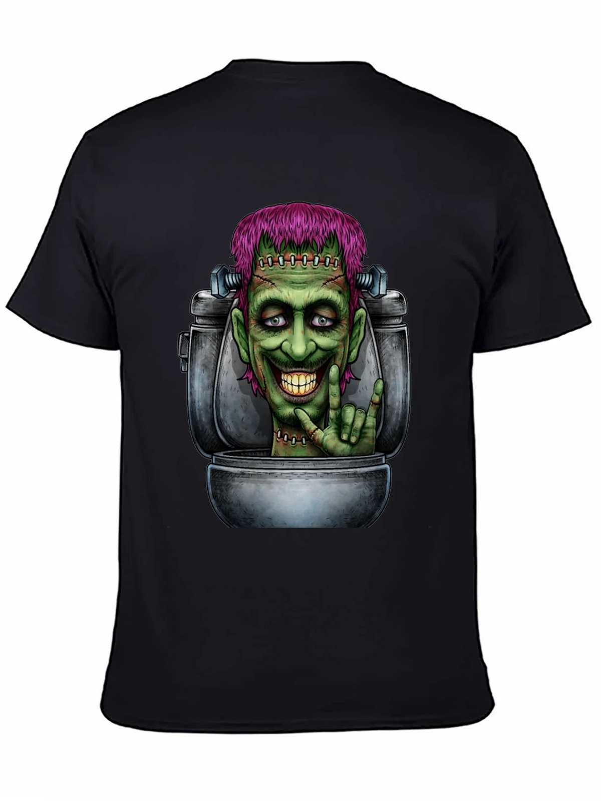 Frankensteins Monster Toilet Humor Graphic Tee product image 7