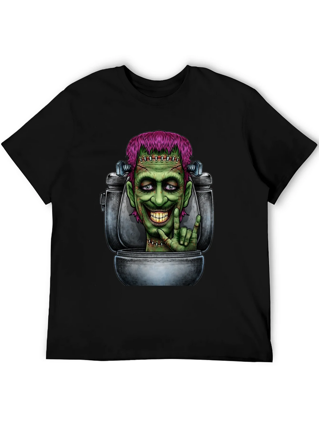 Frankensteins Monster Toilet Humor Graphic Tee product image 8