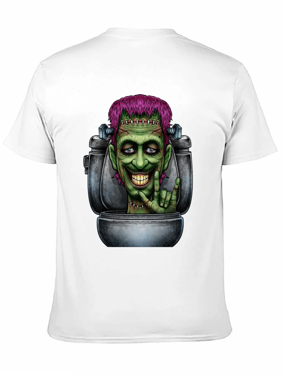 Frankensteins Monster Toilet Humor Graphic Tee product image 2