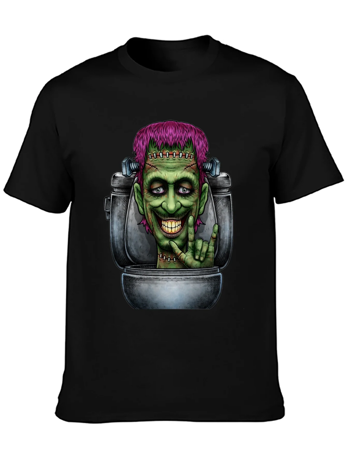 Frankensteins Monster Toilet Humor Graphic Tee product image 6