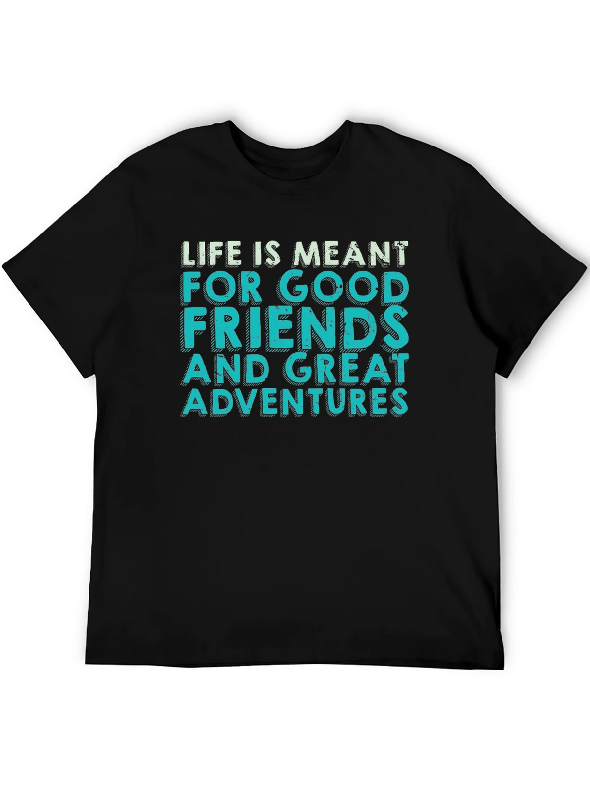 Adventure Awaits Graphic Tee - Mens Black T-Shirt product image 8