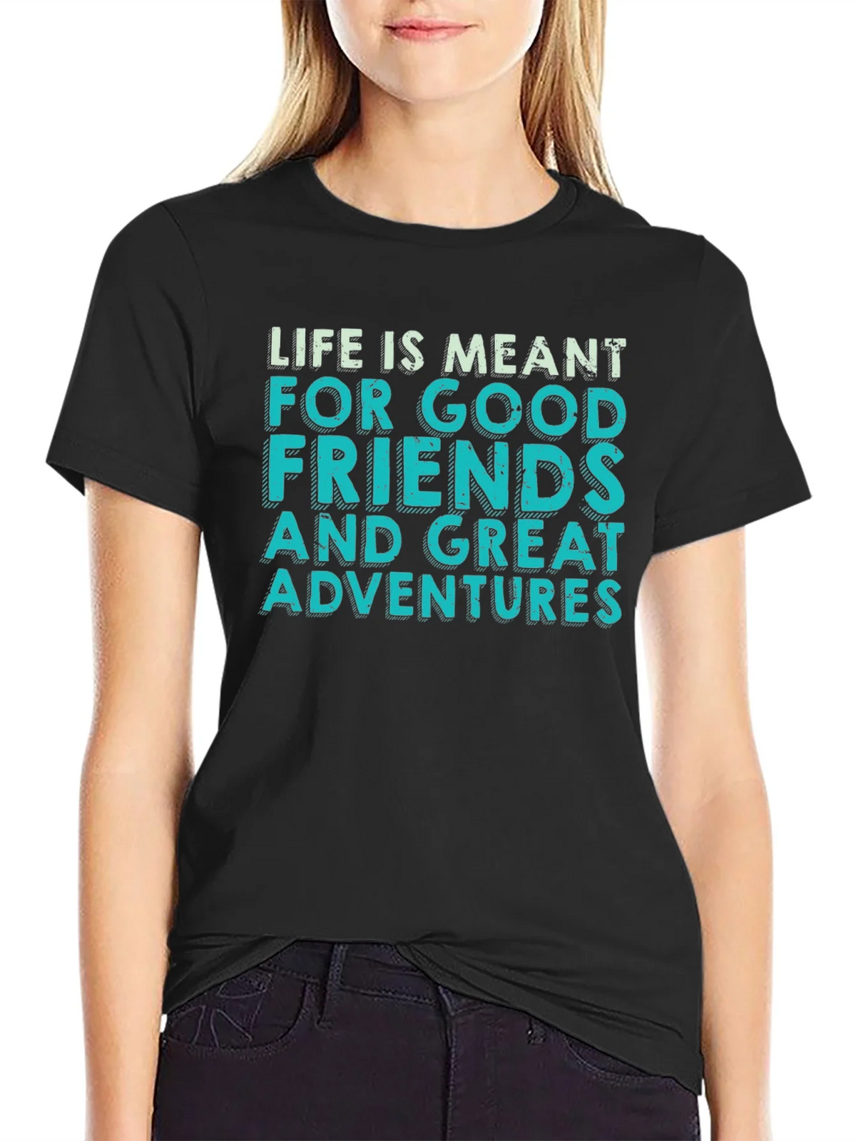 Adventure Awaits Graphic Tee - Mens Black T-Shirt product image 5