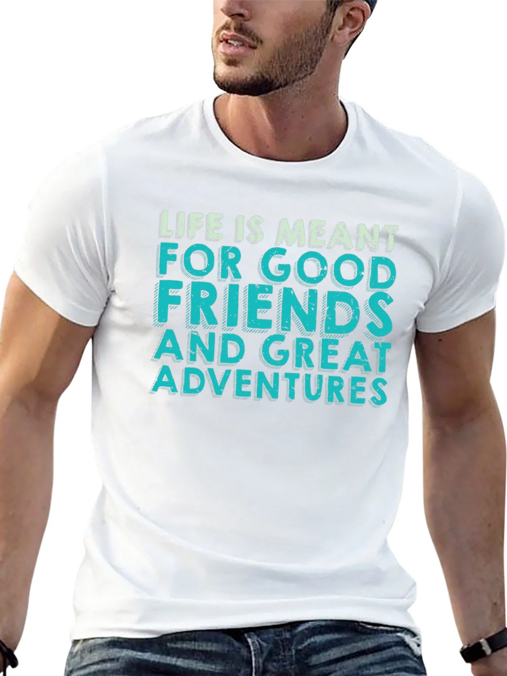 Adventure Awaits Graphic Tee - Mens Black T-Shirt product image 4