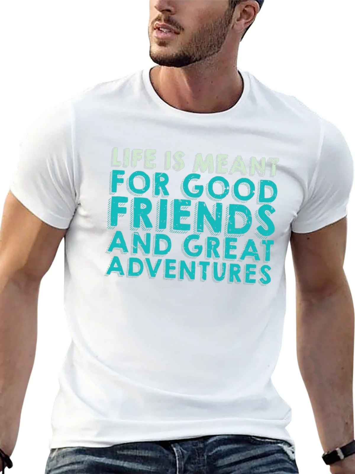 Adventure Awaits Graphic Tee - Mens Black T-Shirt product image 4
