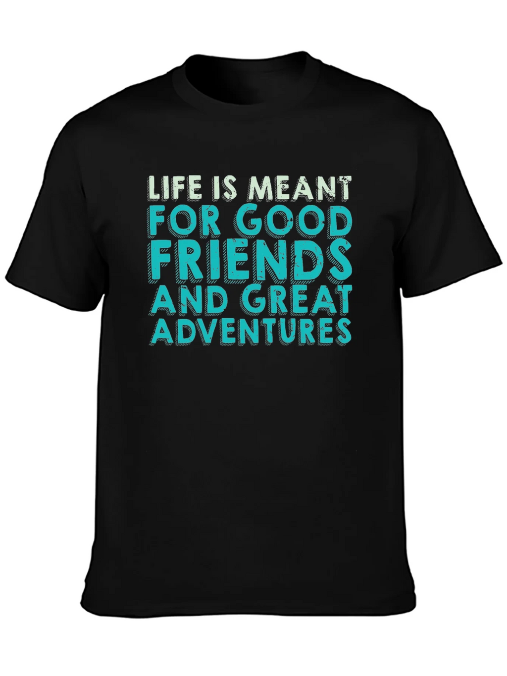 Adventure Awaits Graphic Tee - Mens Black T-Shirt product image 6
