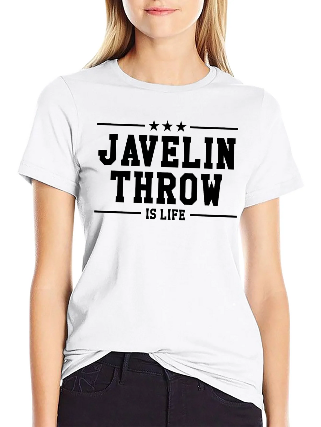Javelin Throw Is Life Black T-Shirt product image 11