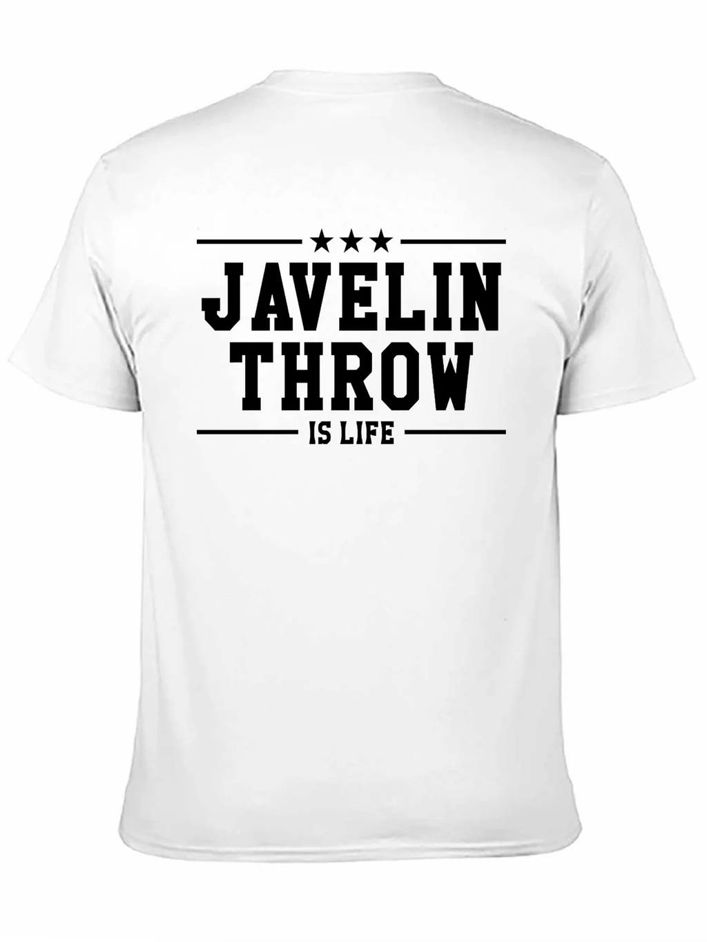 Javelin Throw Is Life Black T-Shirt product image 2
