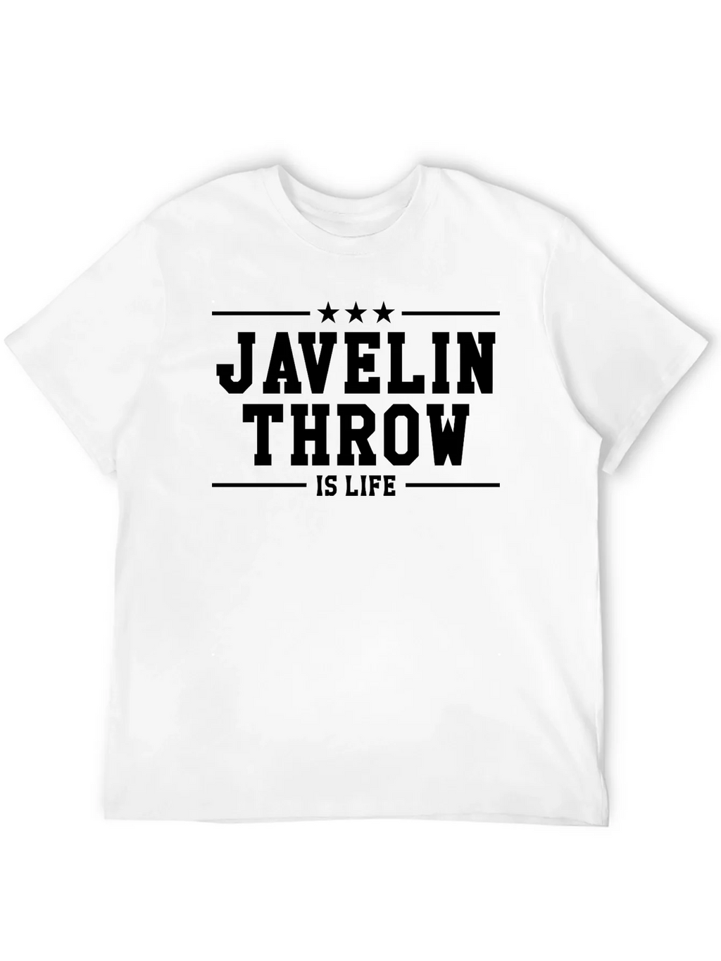 Javelin Throw Is Life Black T-Shirt product image 3