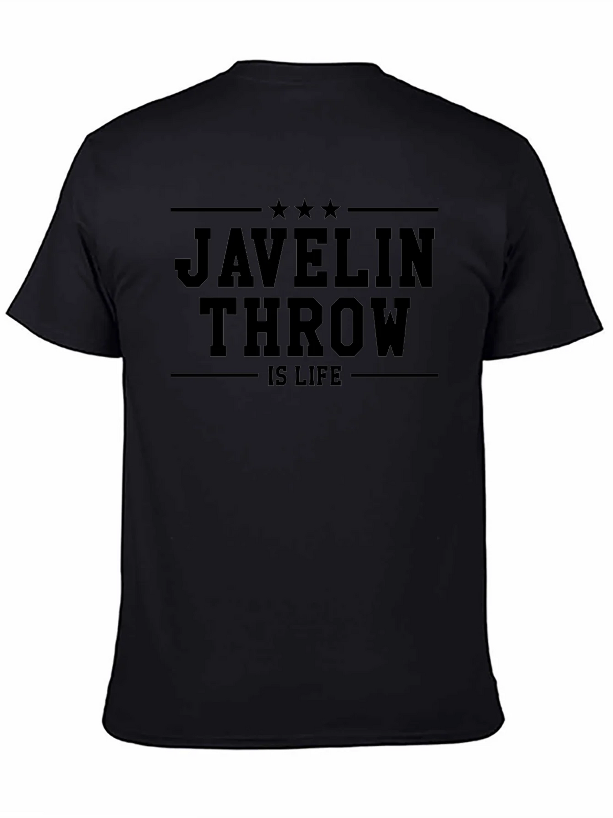 Javelin Throw Is Life Black T-Shirt product image 7