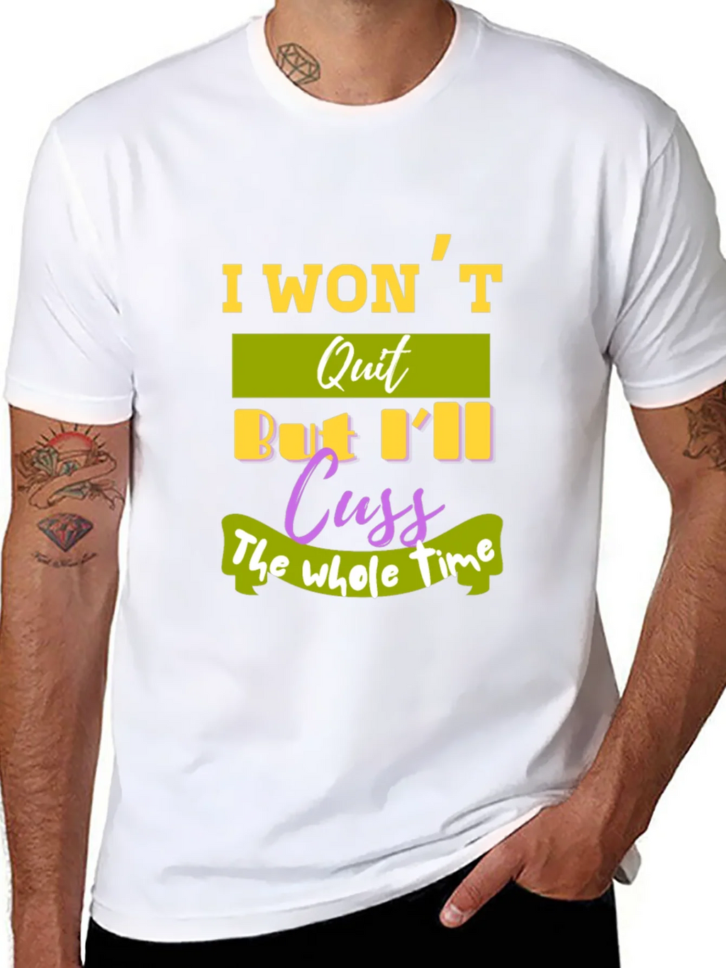 I Wont Quit T-Shirt - Funny Sarcastic Tee product image 10