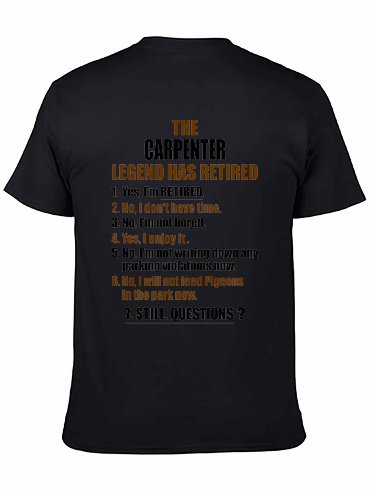 Retired Carpenter Legend T-Shirt - Funny Retirement Gift product image 4