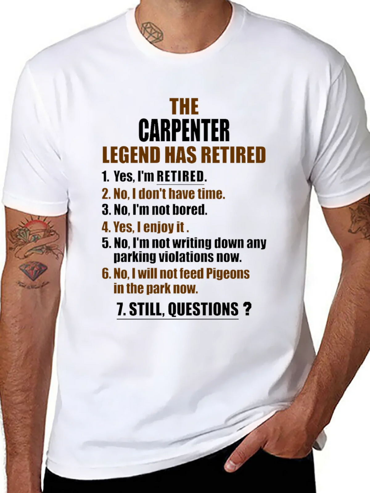 Retired Carpenter Legend T-Shirt - Funny Retirement Gift product image 6