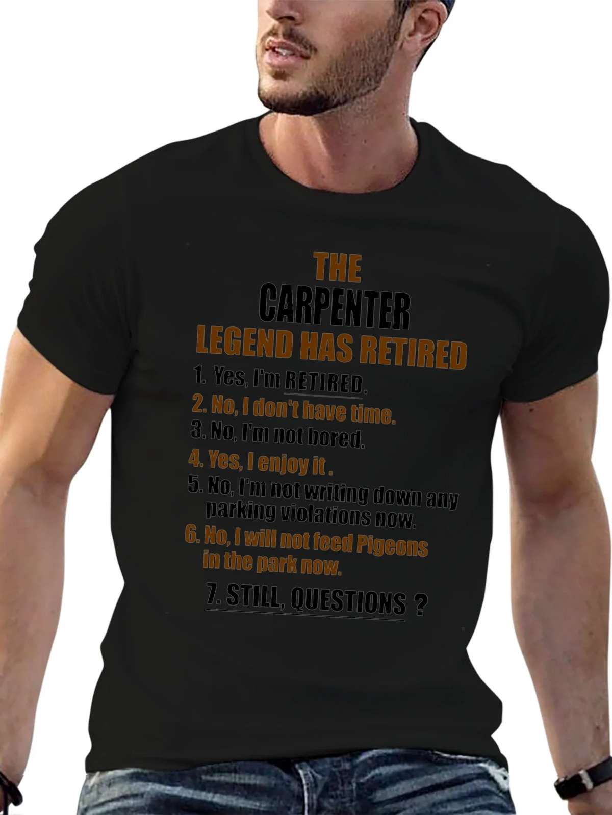 Retired Carpenter Legend T-Shirt - Funny Retirement Gift product image 5