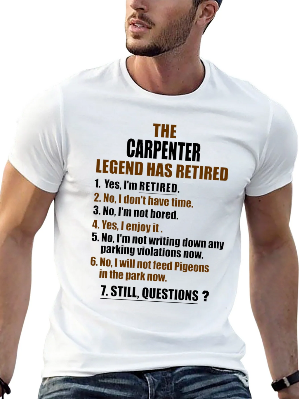 Retired Carpenter Legend T-Shirt - Funny Retirement Gift product image 2