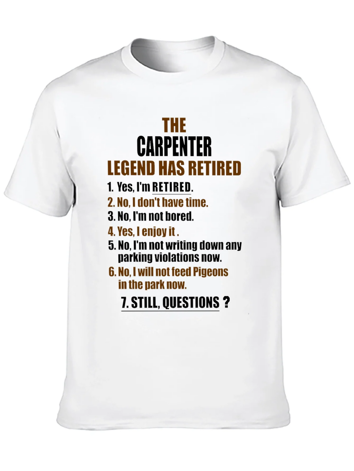 Retired Carpenter Legend T-Shirt - Funny Retirement Gift product image 7