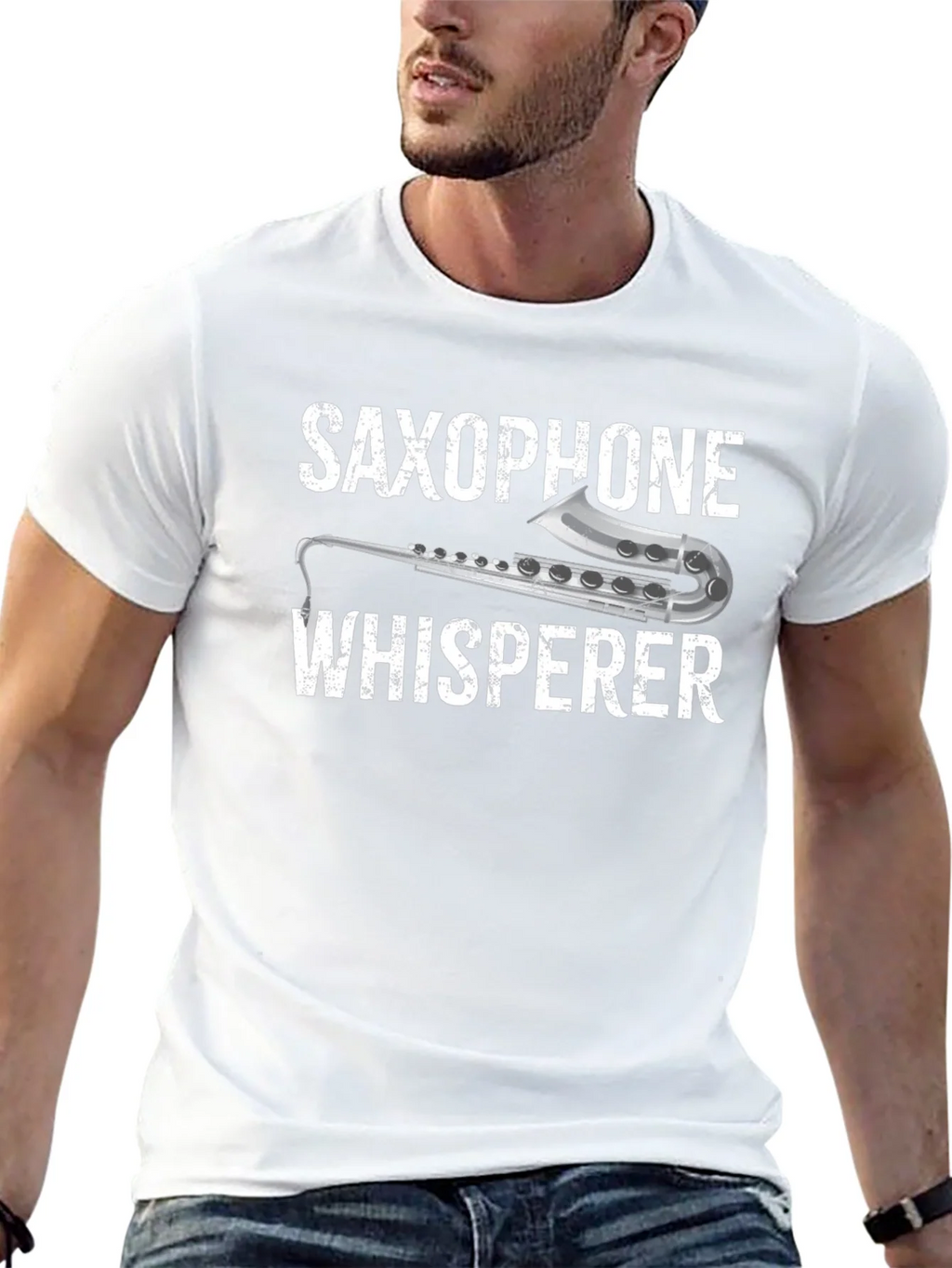Saxophone Whisperer Graphic T-Shirt product image 4