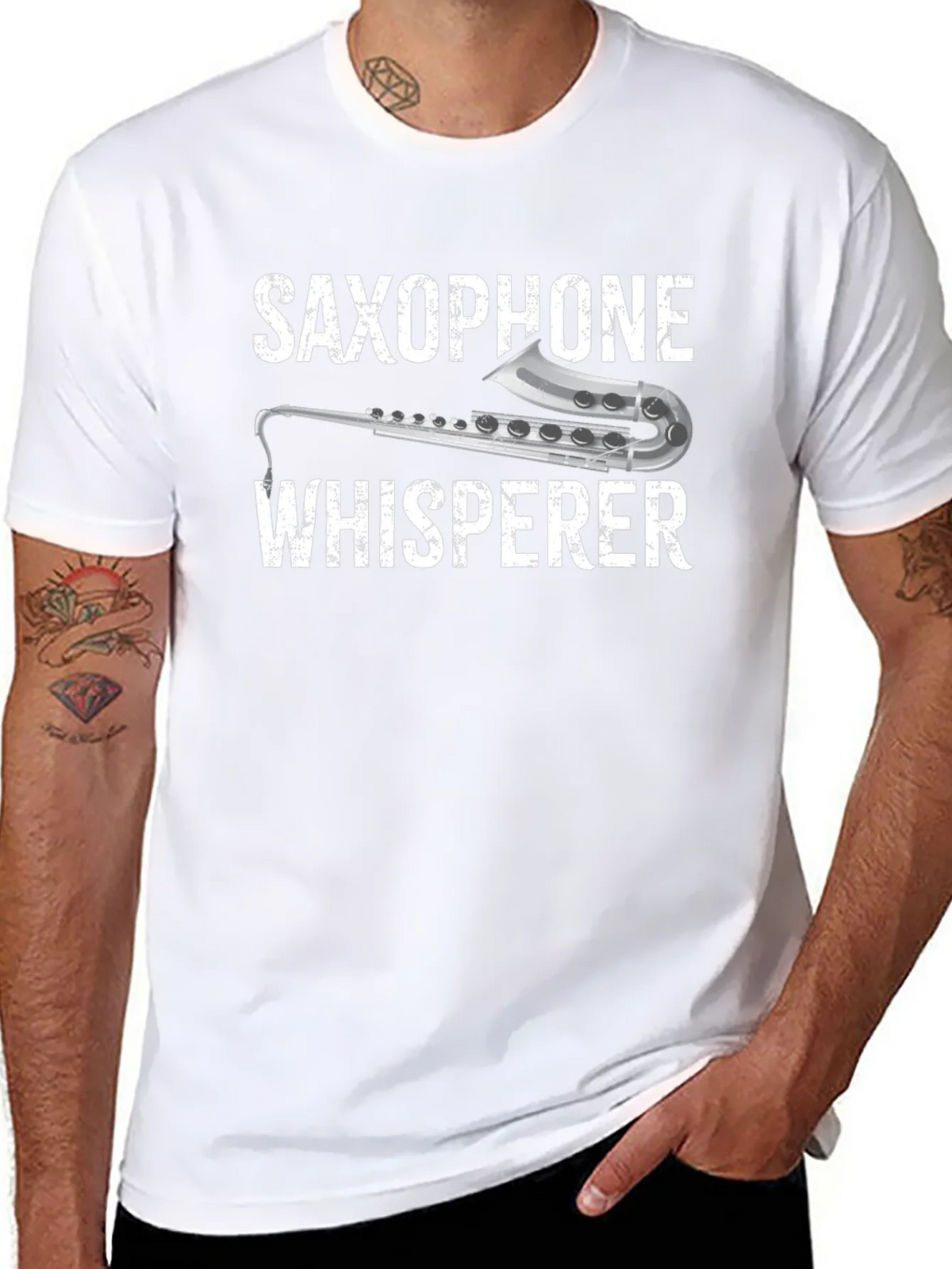 Saxophone Whisperer Graphic T-Shirt product image 9