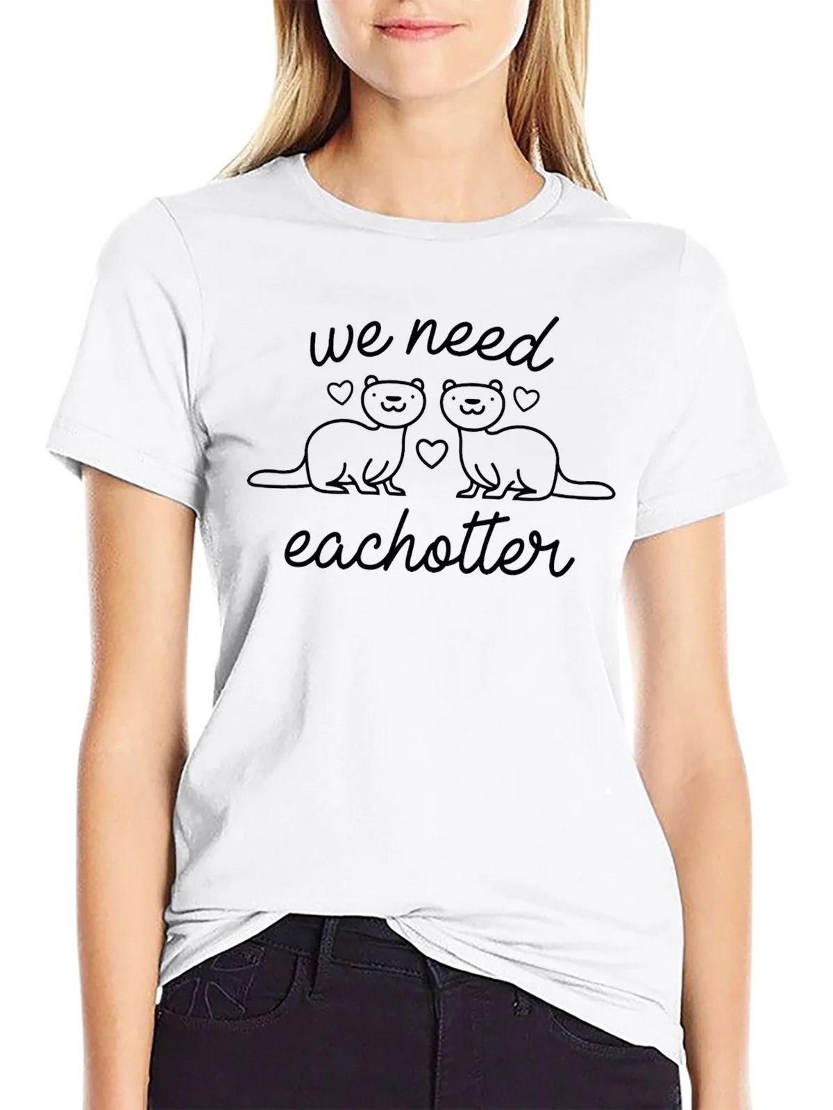 We Need Each Otter Black T-Shirt product image 5