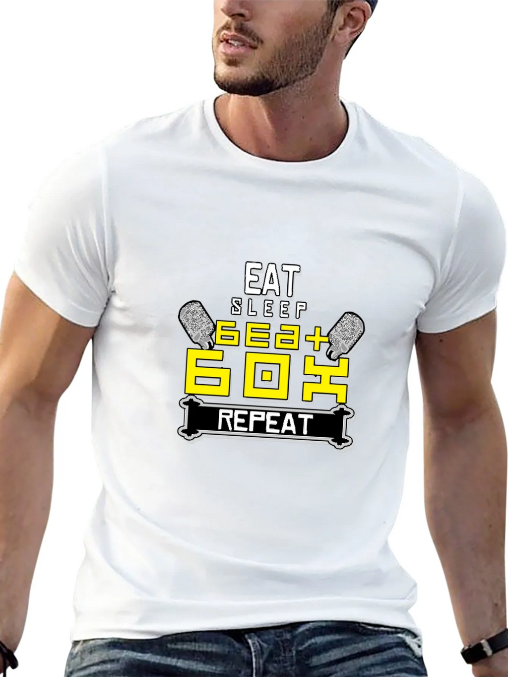 Eat Sleep 6EA+ 6OX Repeat T-Shirt product image 4