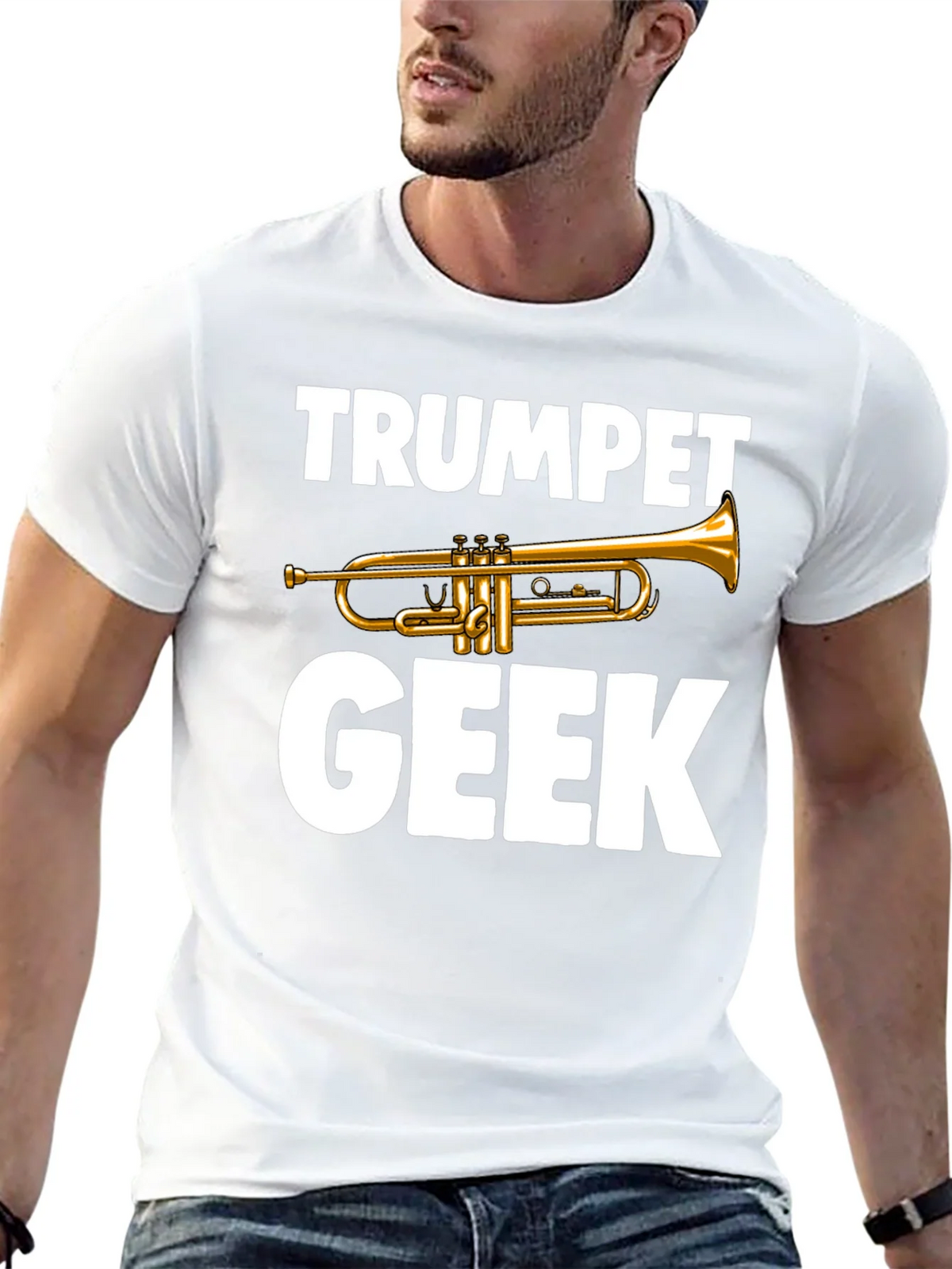 Trumpet Geek T-Shirt - Musician Novelty Tee product image 4