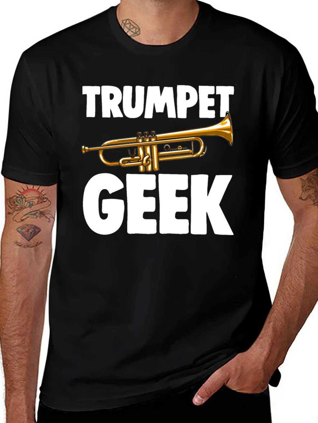 Trumpet Geek T-Shirt - Musician Novelty Tee product image 1