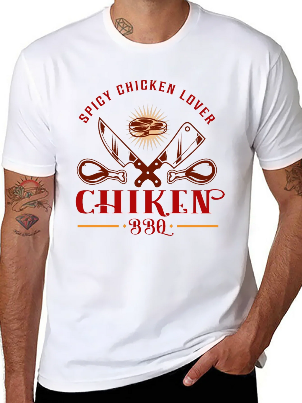 Spicy Chicken Lover BBQ T-Shirt product image 9