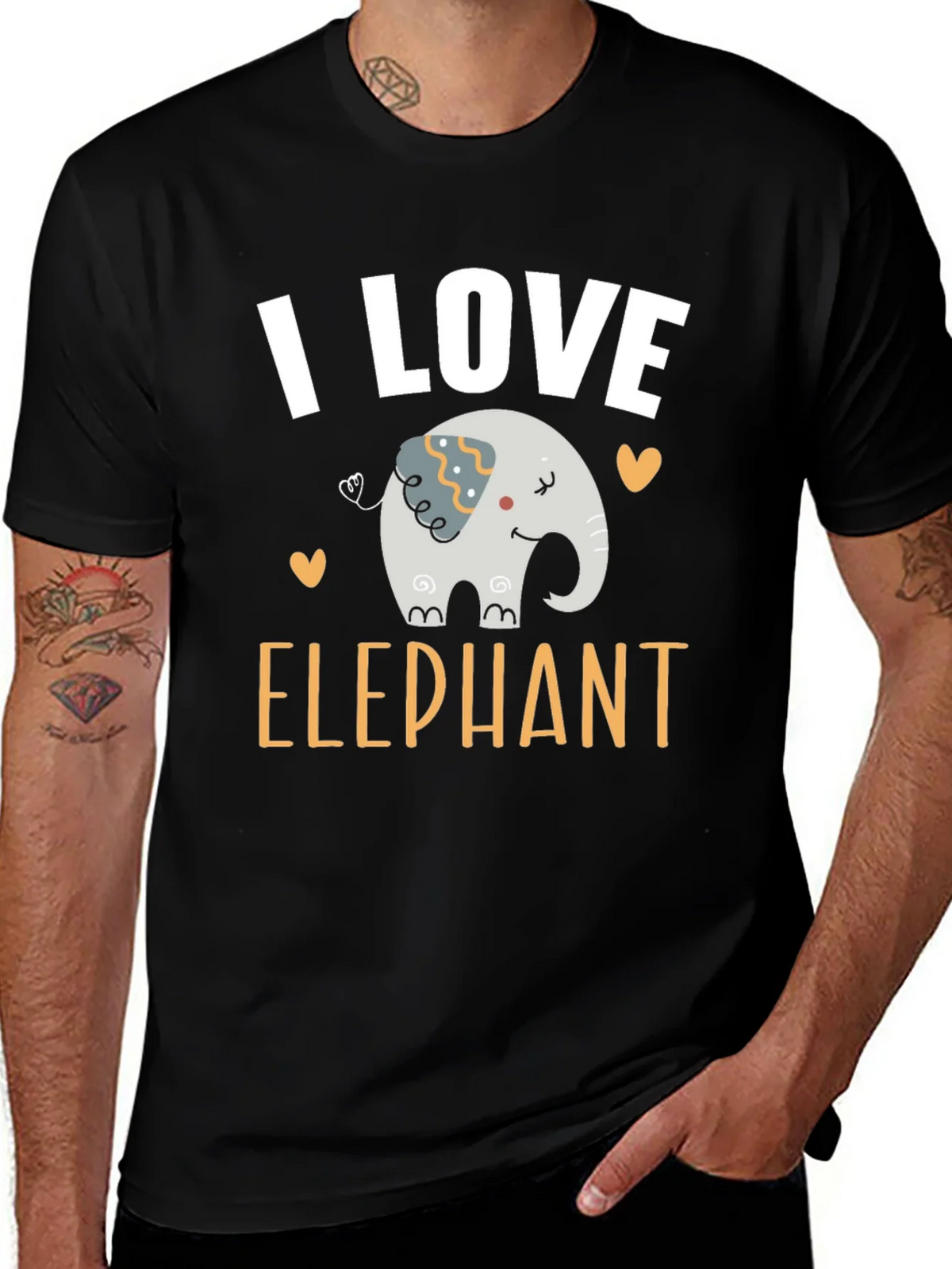 I Love Elephant Graphic T-Shirt product image 1