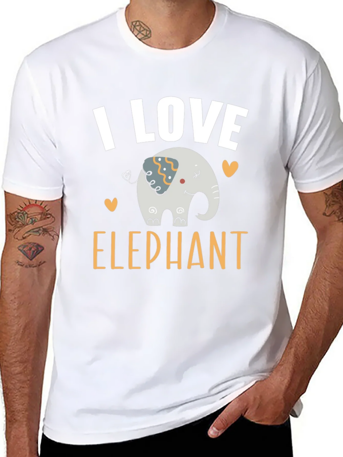 I Love Elephant Graphic T-Shirt product image 10