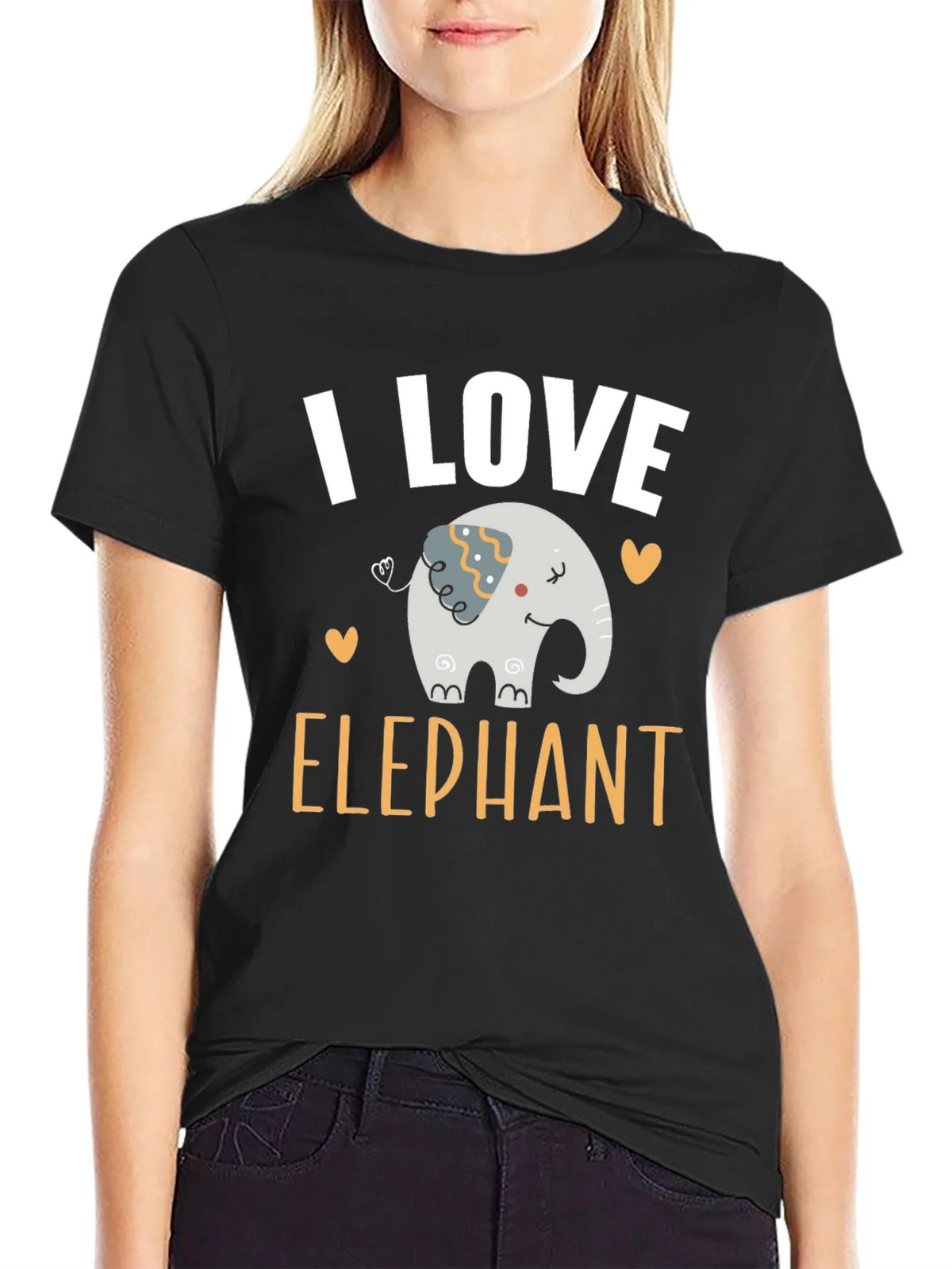 I Love Elephant Graphic T-Shirt product image 5