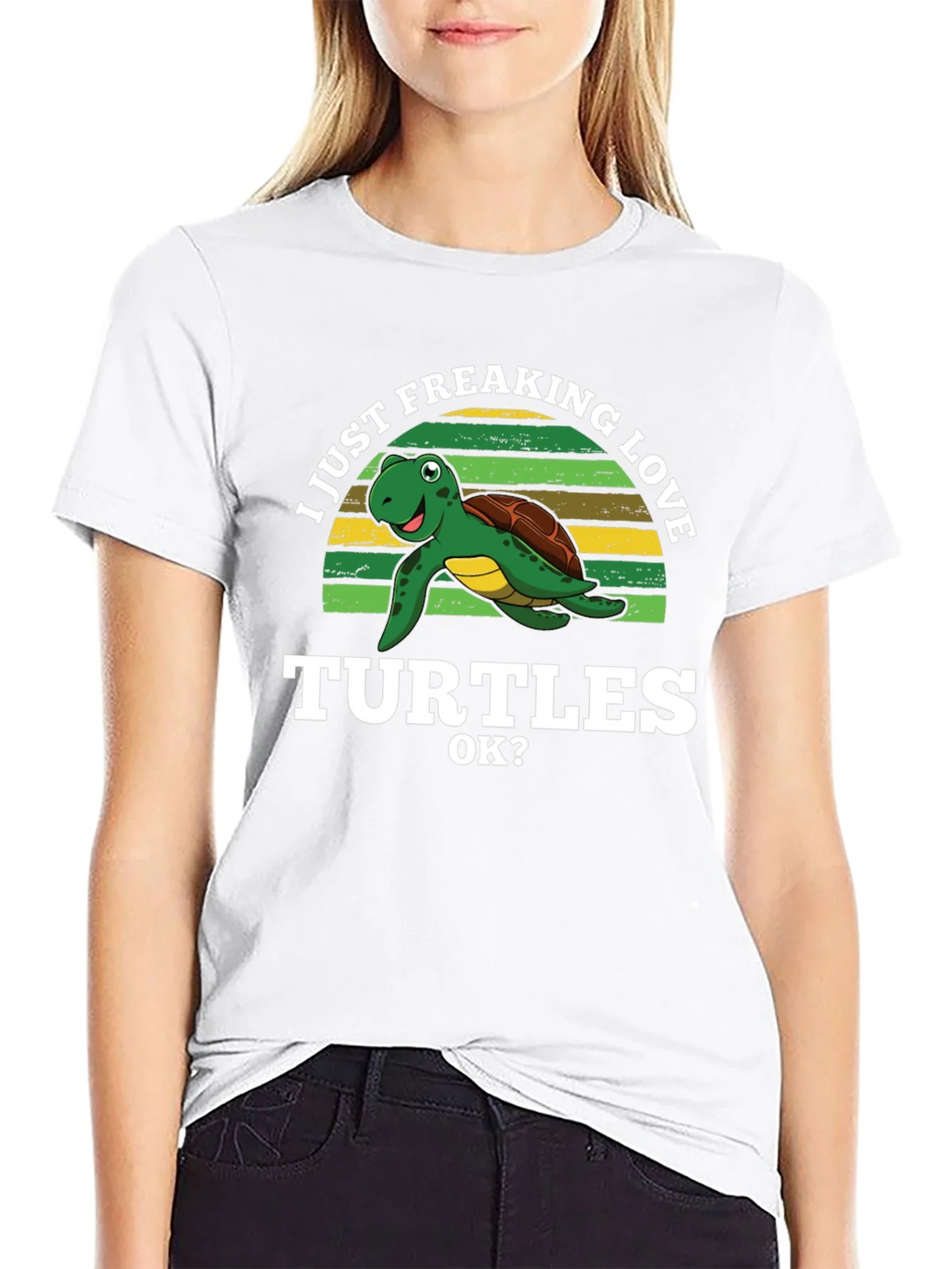 I Just Freaking Love Turtles Graphic T-Shirt product image 11