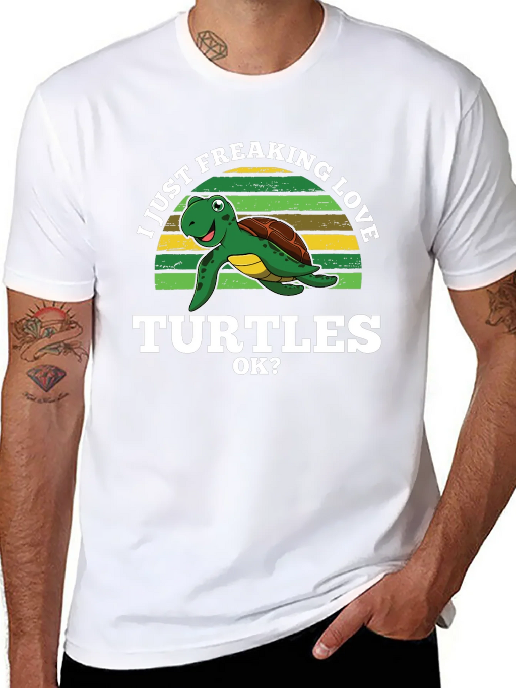 I Just Freaking Love Turtles Graphic T-Shirt product image 10