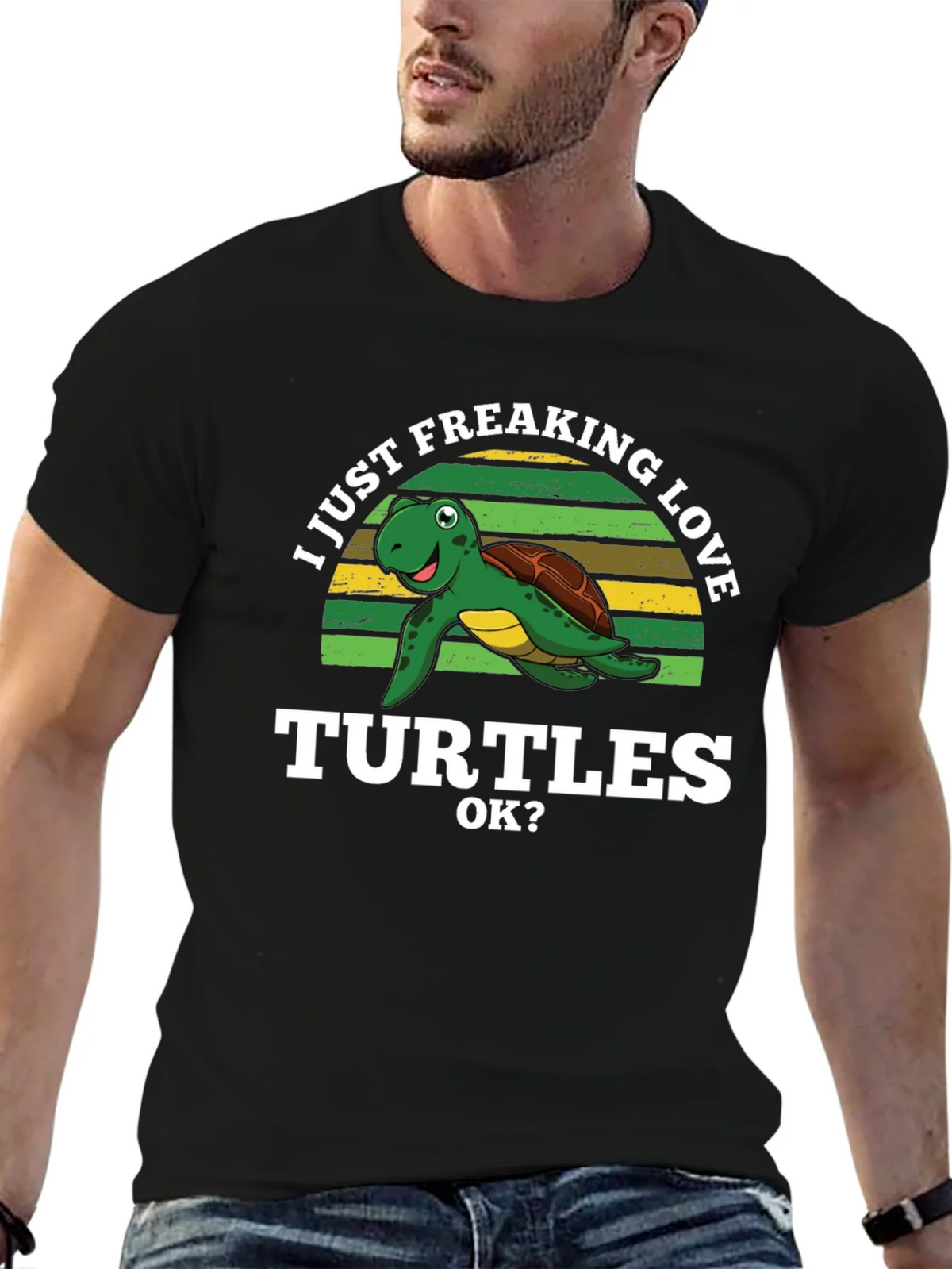 I Just Freaking Love Turtles Graphic T-Shirt product image 9
